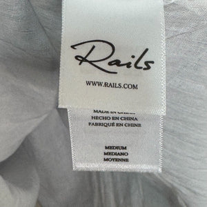 Rails Sia Dress Size Medium Island Waves Blue White Tropical Print Cotton $228 - Flair - Style