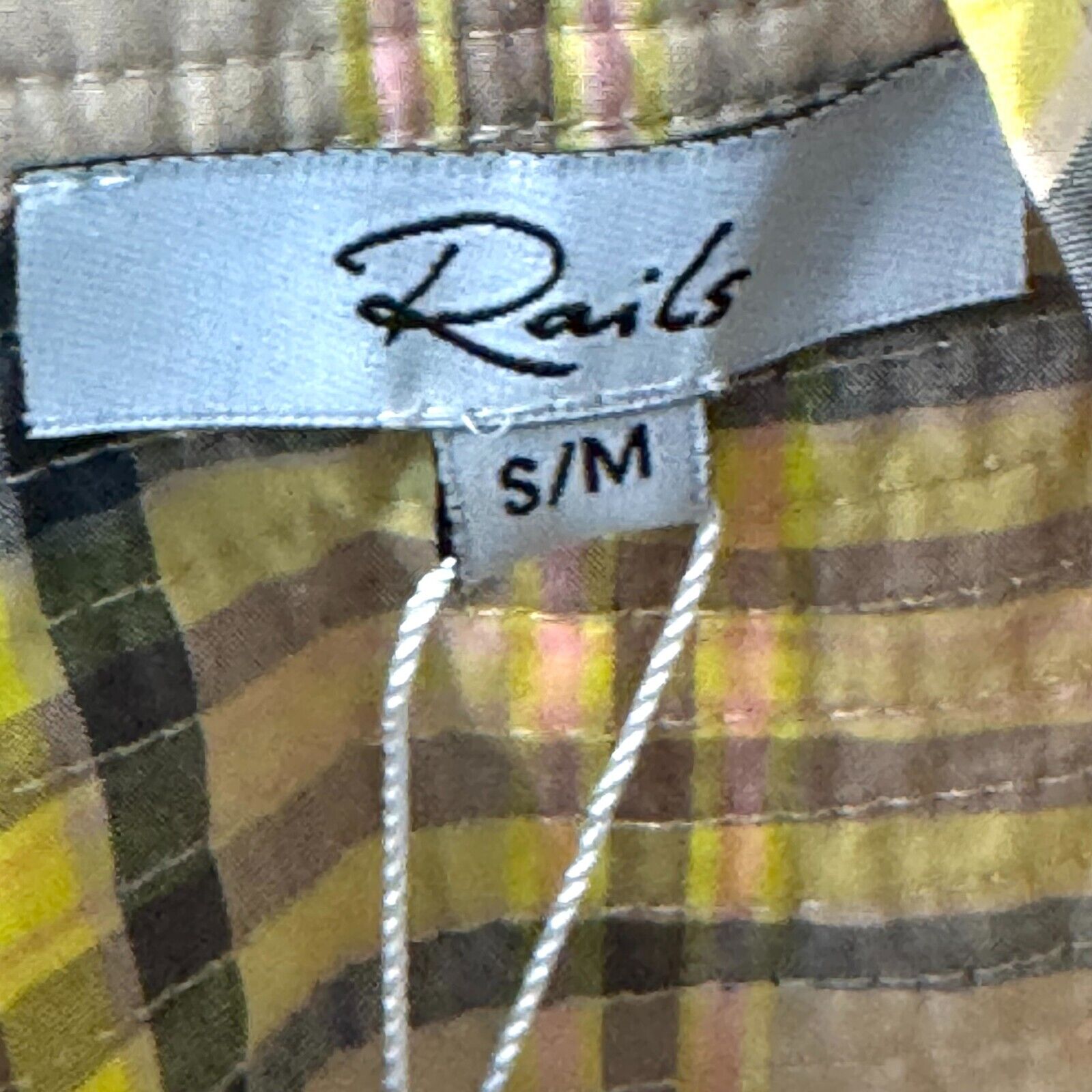 Rails Sunflower Plaid Smocked Sundress w Matching Hat Size Small NEW - Flair - Style
