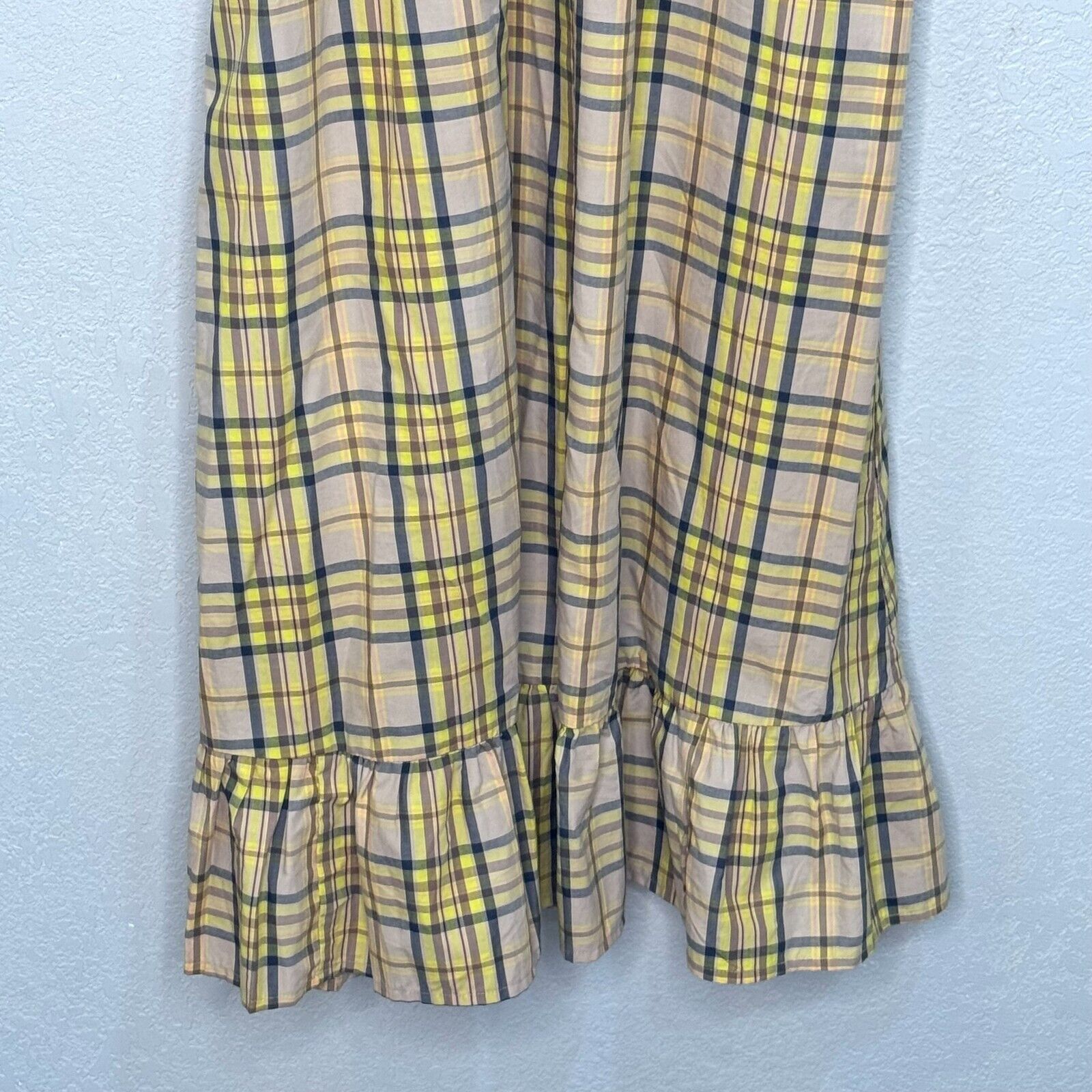 Rails Sunflower Plaid Smocked Sundress w Matching Hat Size Small NEW - Flair - Style