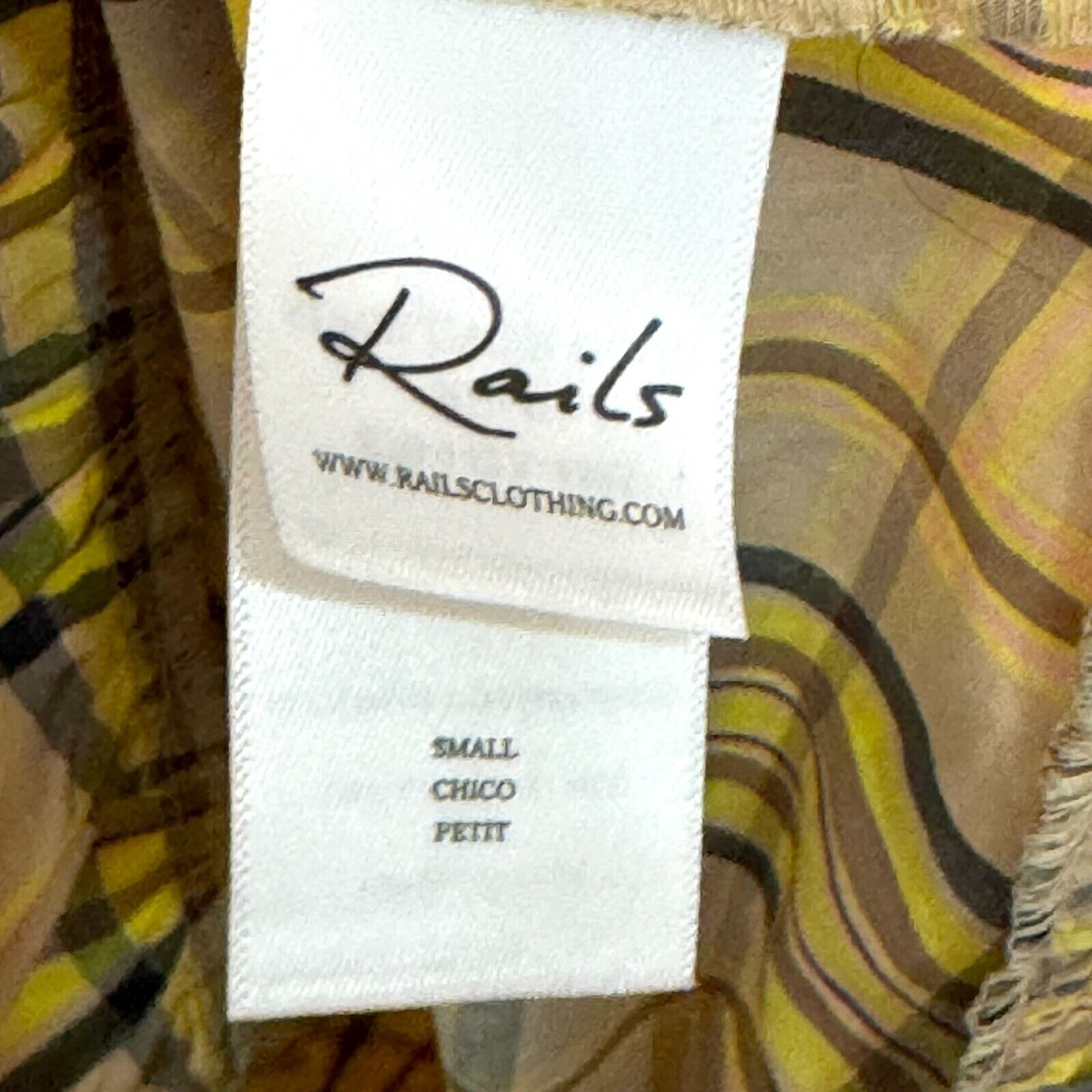 Rails Sunflower Plaid Smocked Sundress w Matching Hat Size Small NEW - Flair - Style