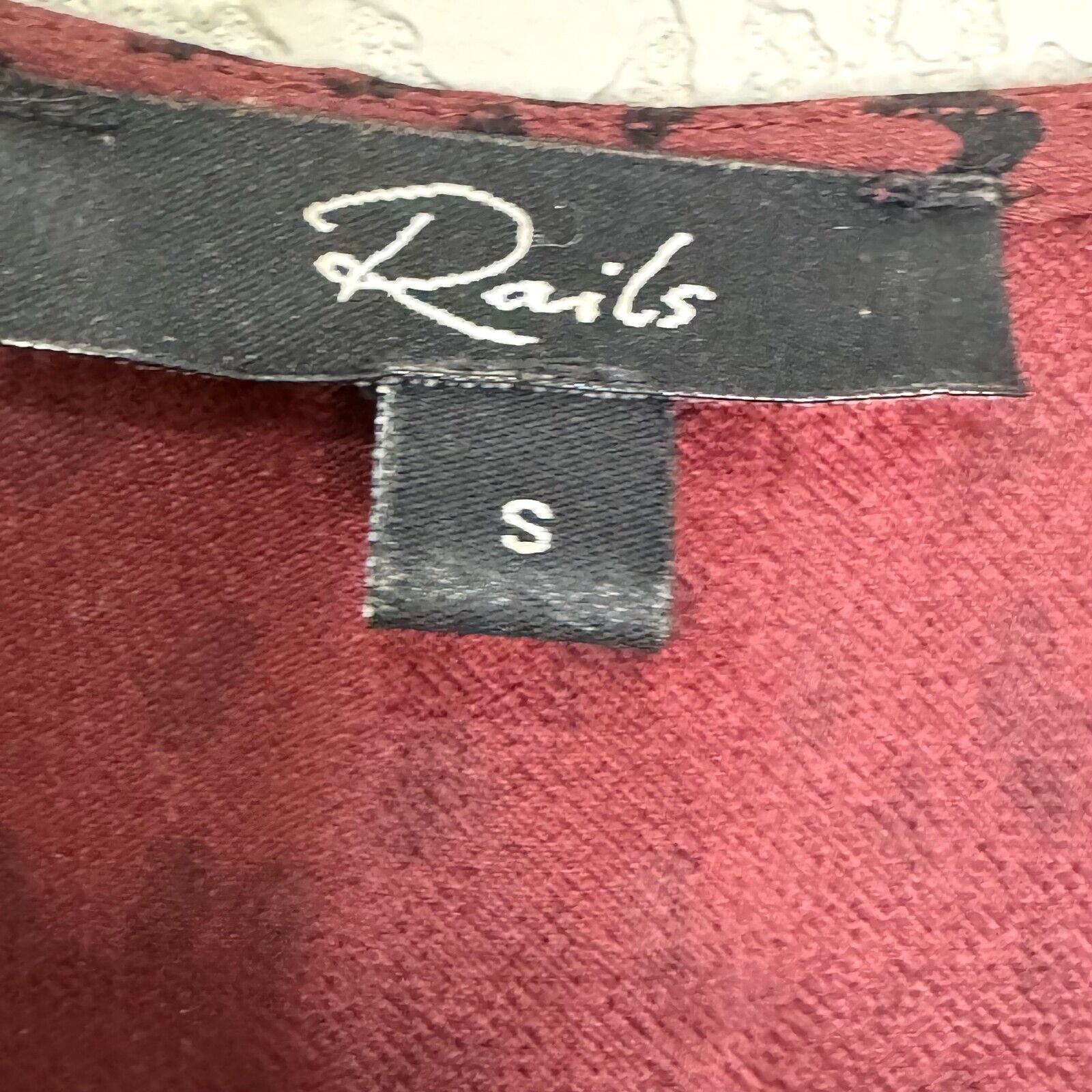 Rails V - Neck Jumpsuit Size Small Rust / Burgundy Spotted Animal Print - Flair - Style