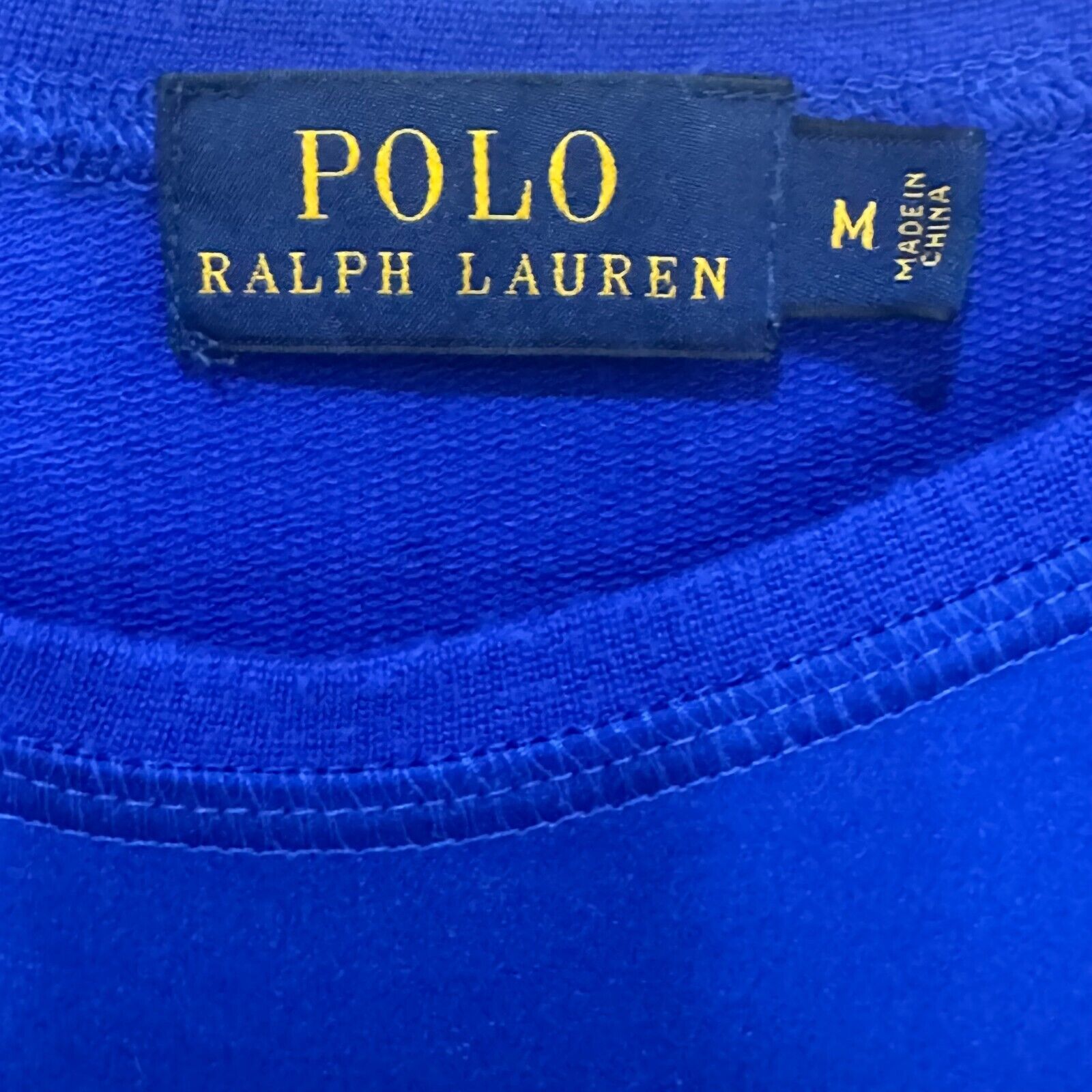 Ralph Lauren Polo Womens Baseball Shirt Size Medium Satin Front Royal Blue - Flair - Style