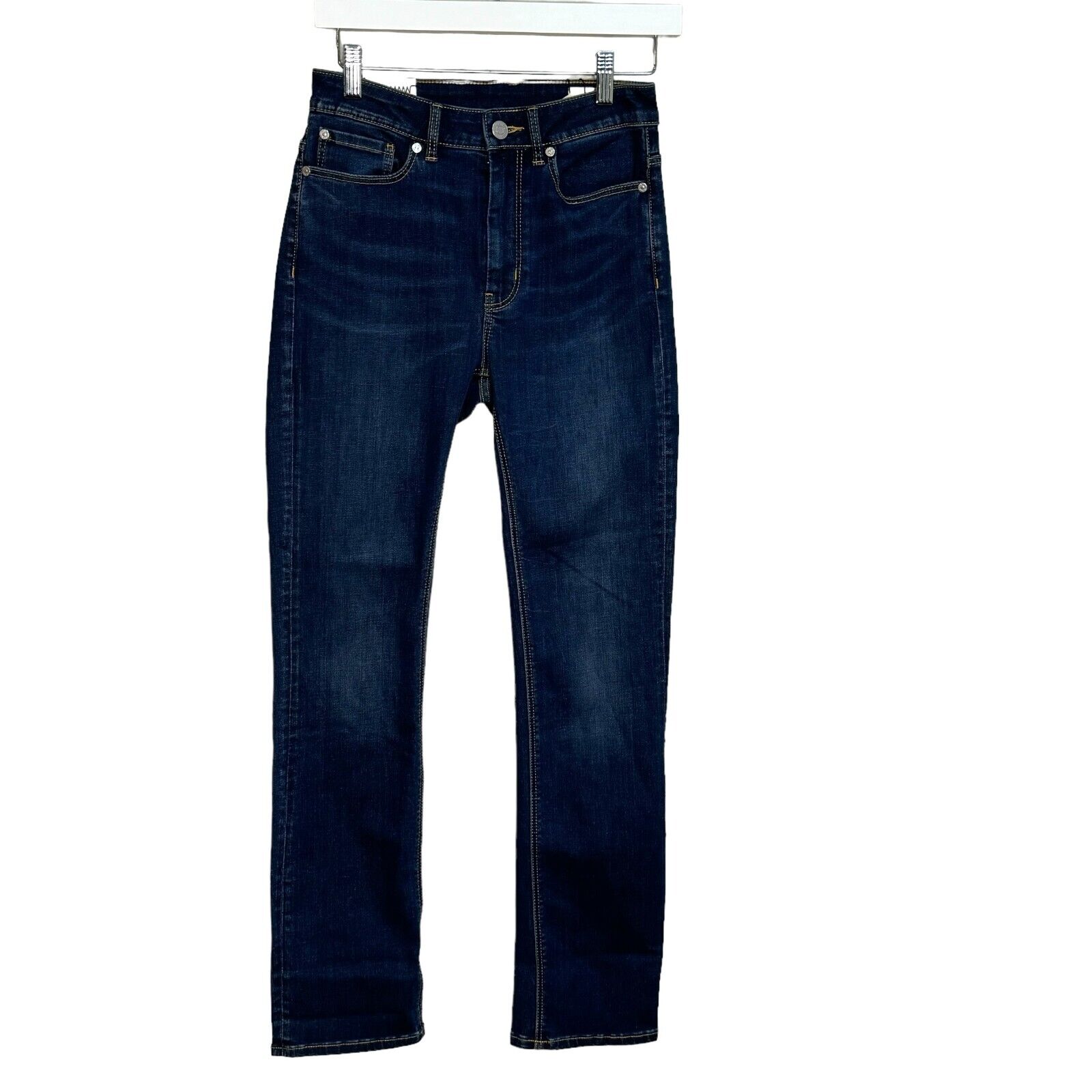 Rebecca Taylor Blue Clemence High Rise Slim Straight Jeans Size 27 NEW $195 - Flair - Style