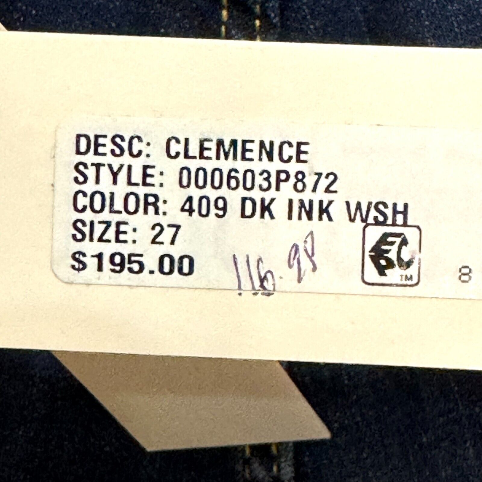 Rebecca Taylor Blue Clemence High Rise Slim Straight Jeans Size 27 NEW $195 - Flair - Style