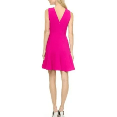 Rebecca Taylor Sleeveless Crepe Flippy Dress Sugarberry Size 4 NEW $350 - Flair - Style