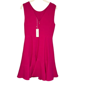 Rebecca Taylor Sleeveless Crepe Flippy Dress Sugarberry Size 4 NEW $350 - Flair - Style