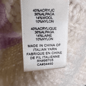 Rebecca Taylor Sweater Womens Small Striped Alpaca Wool Blend Pullover - Flair - Style