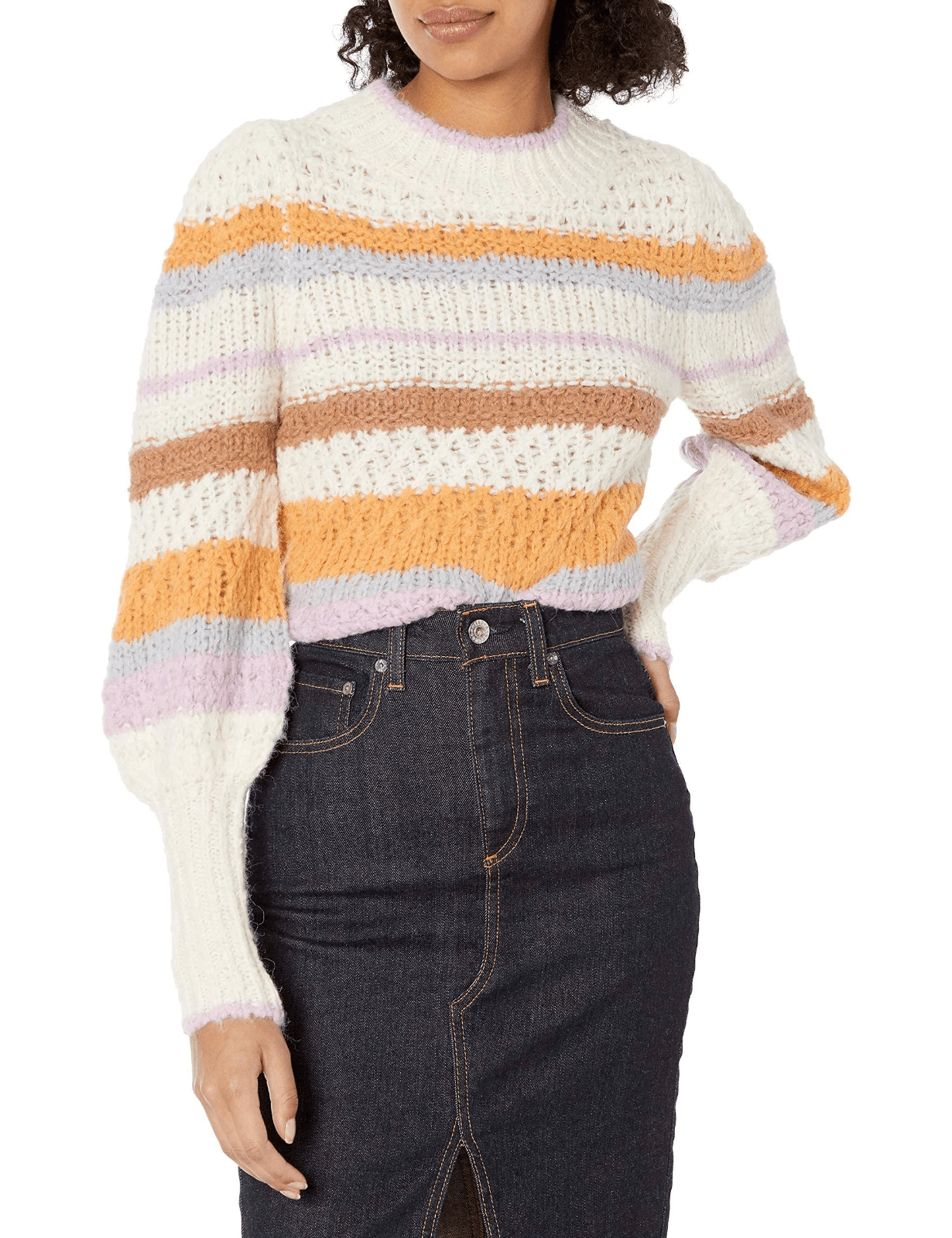 Rebecca Taylor Sweater Womens Small Striped Alpaca Wool Blend Pullover - Flair - Style