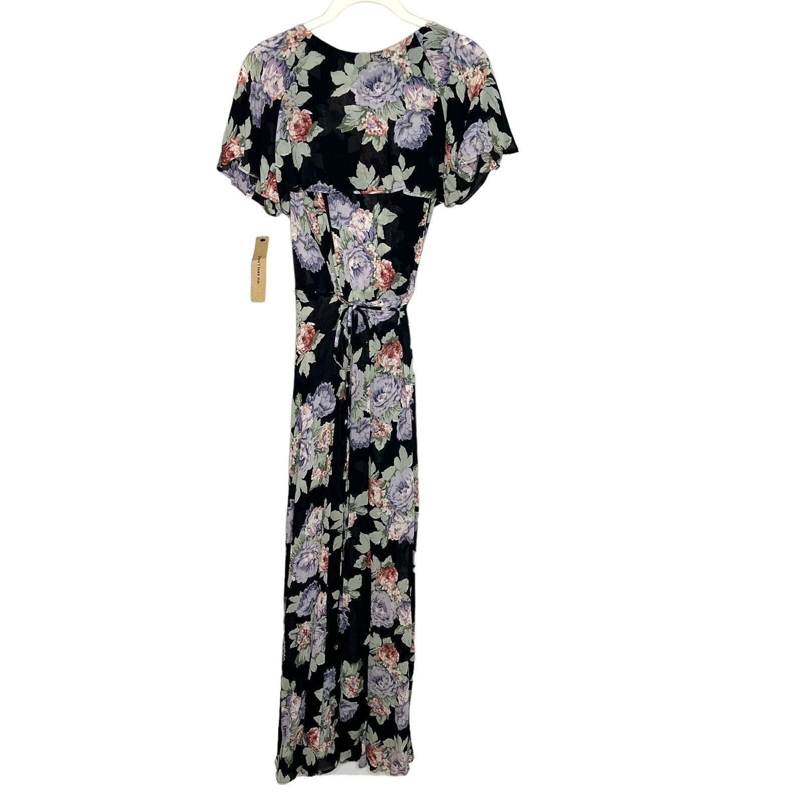 Reformation Maxi Wrap Dress Size XS NEW Harwood Black Floral $258 - Flair - Style