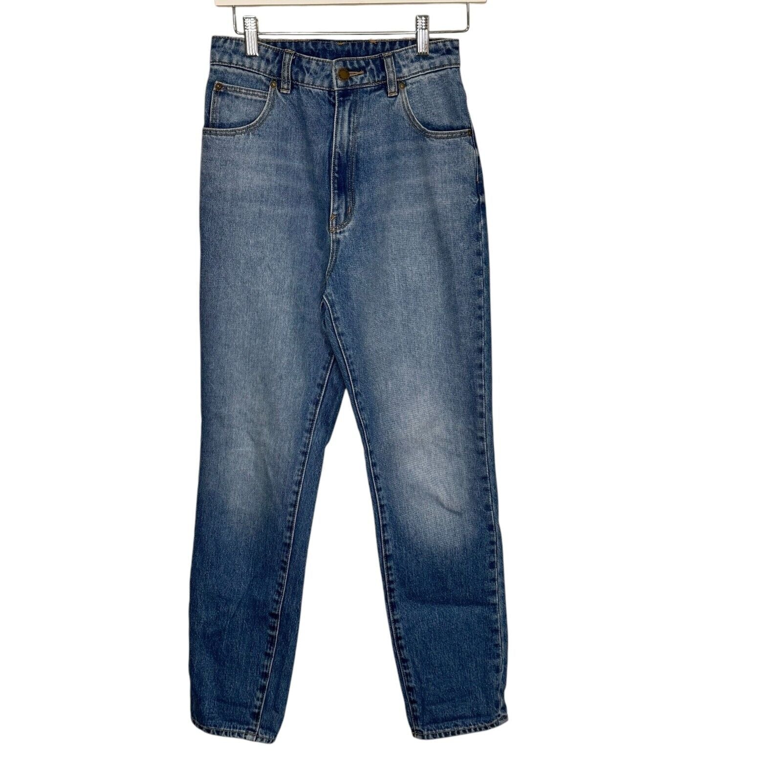 Rolla's Original High Rise Straight Jeans Women's Size 27 Medium Blue Denim - Flair - Style