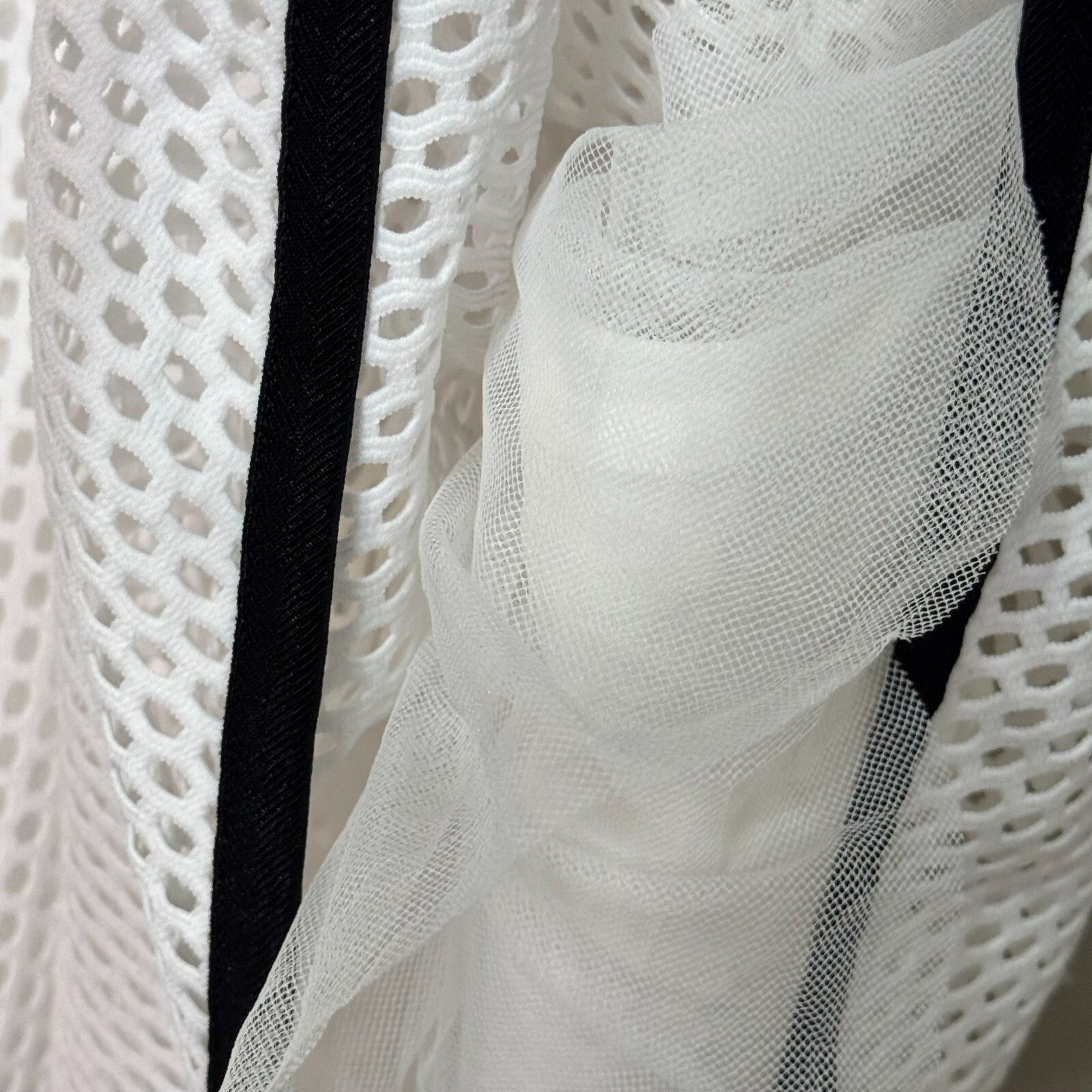 Sandro Paris Dress US Size 6 8 (3) White Fit and Flare Tulle Underlay Mesh - Flair - Style