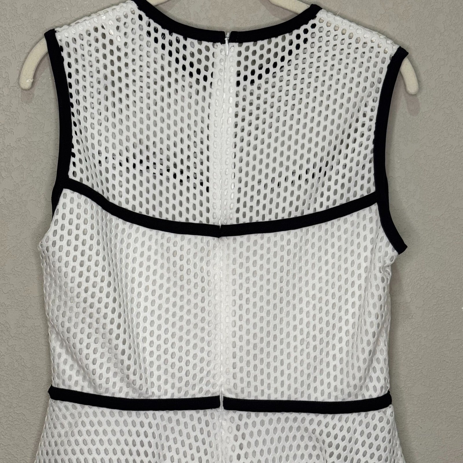 Sandro Paris Dress US Size 6 8 (3) White Fit and Flare Tulle Underlay Mesh - Flair - Style