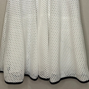 Sandro Paris Dress US Size 6 8 (3) White Fit and Flare Tulle Underlay Mesh - Flair - Style