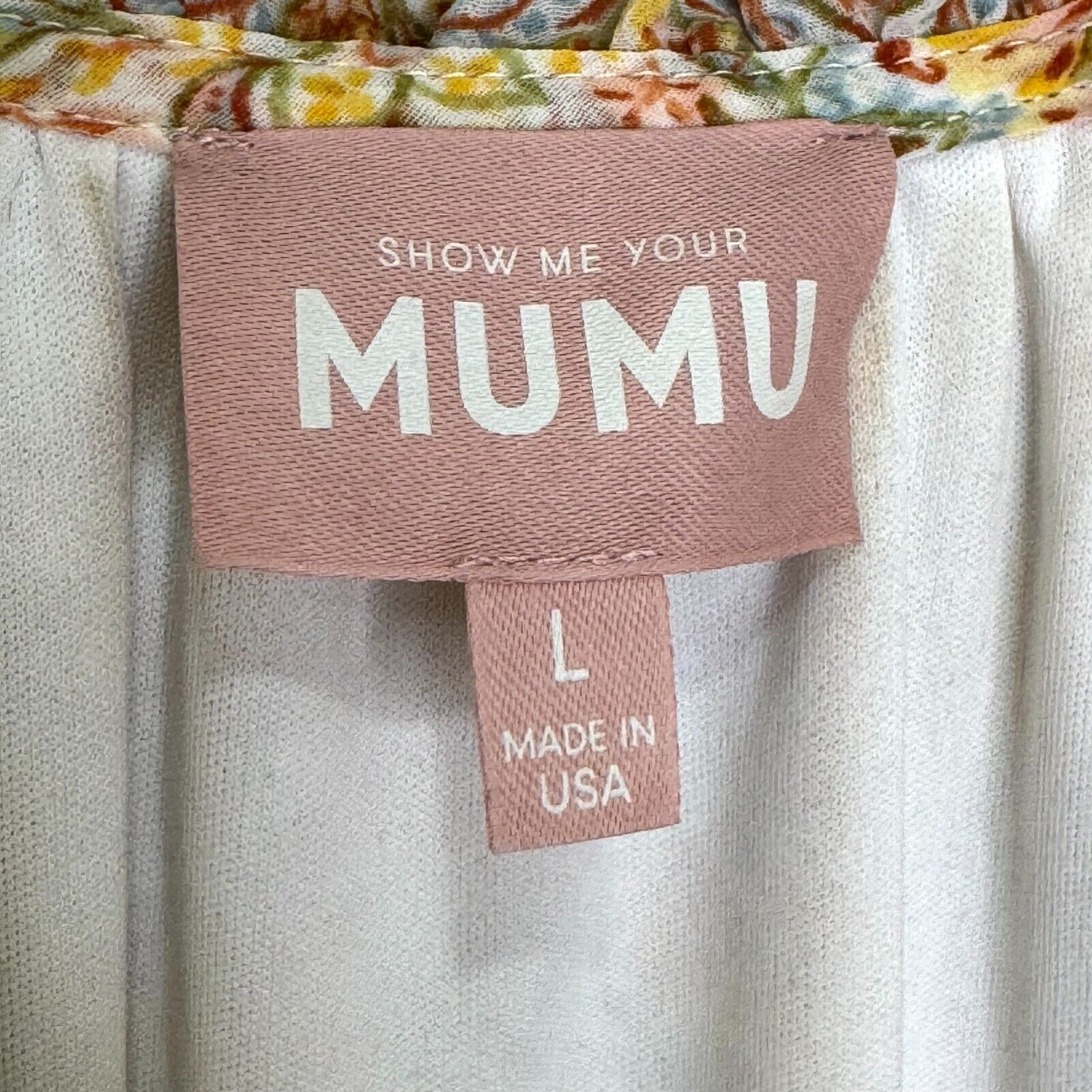 Show Me Your Mumu Paisley Birdie Mini Dress Size Large Floral Sheer Sleeves - Flair - Style