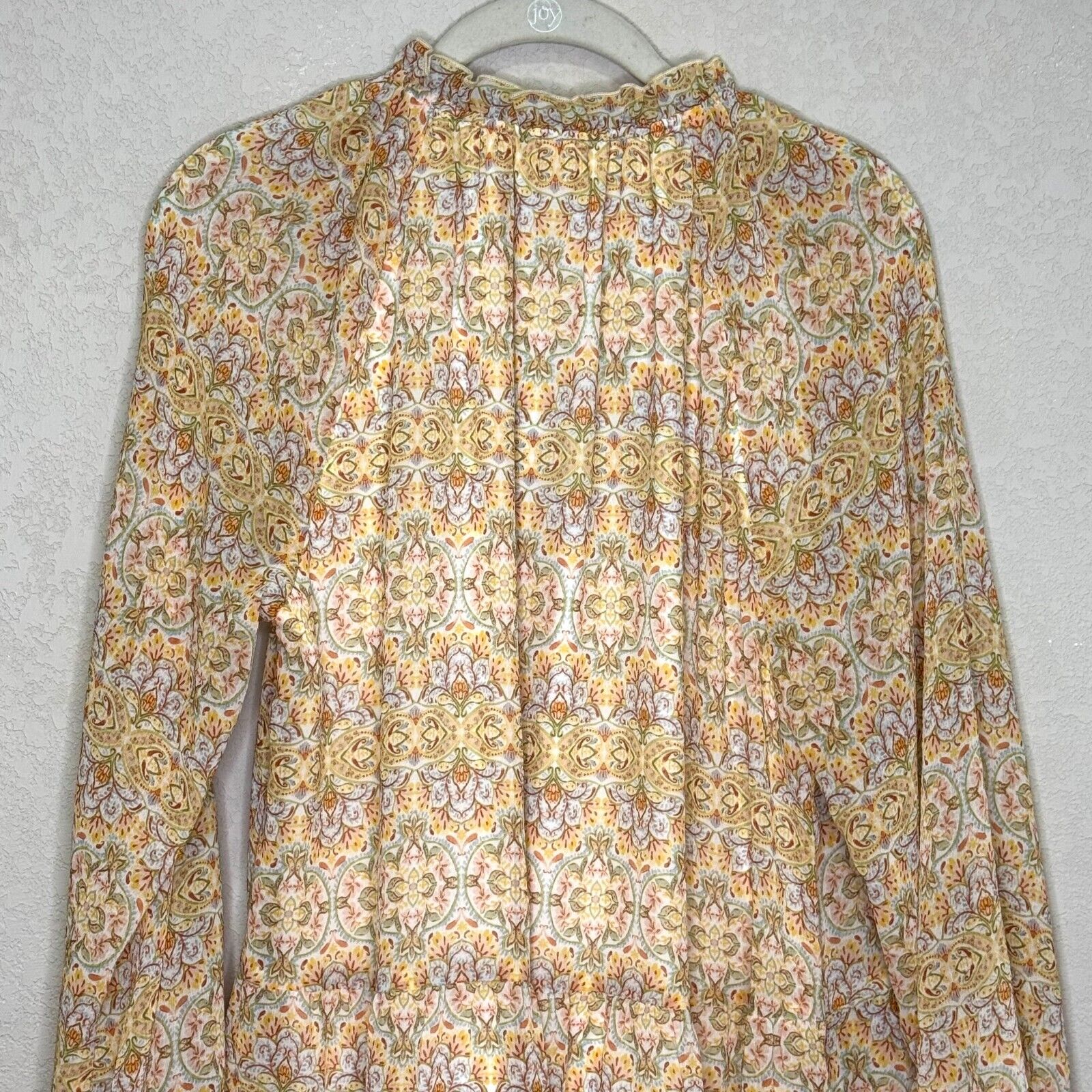 Show Me Your Mumu Paisley Birdie Mini Dress Size Large Floral Sheer Sleeves - Flair - Style