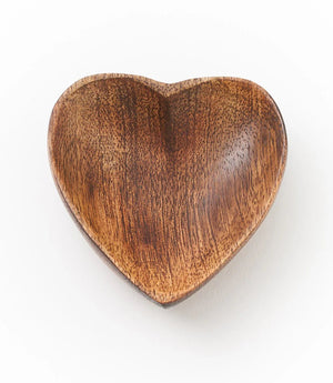 Small Alaya Heart Wooden Jewelry Catch All Tray - Handcrafted - Flair - Style