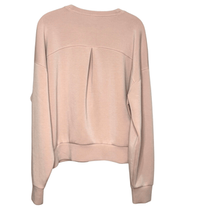 SPANX AirEssentials Sweatshirt Size Large Pink Embroidered - Flair - Style