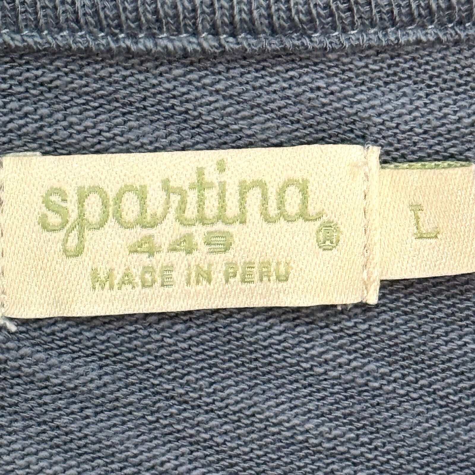 Spartina 449 Hudson Fringe Shirt Top Shoulder Buttons Size Large Blue Mirage - Flair - Style