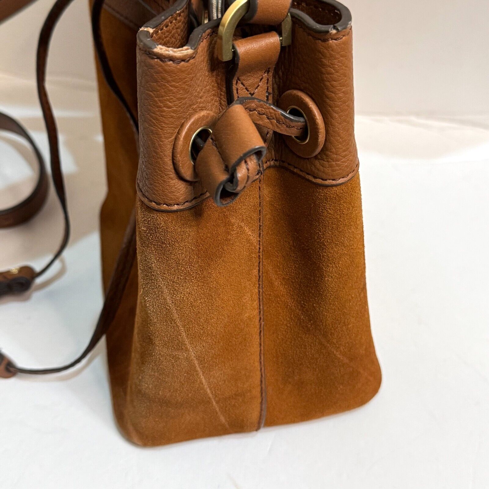 Spartina 449 Siren Demi Crossbody Ginger Brown Leather Handbag $288 - Flair - Style