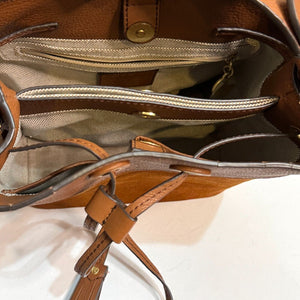 Spartina 449 Siren Demi Crossbody Ginger Brown Leather Handbag $288 - Flair - Style