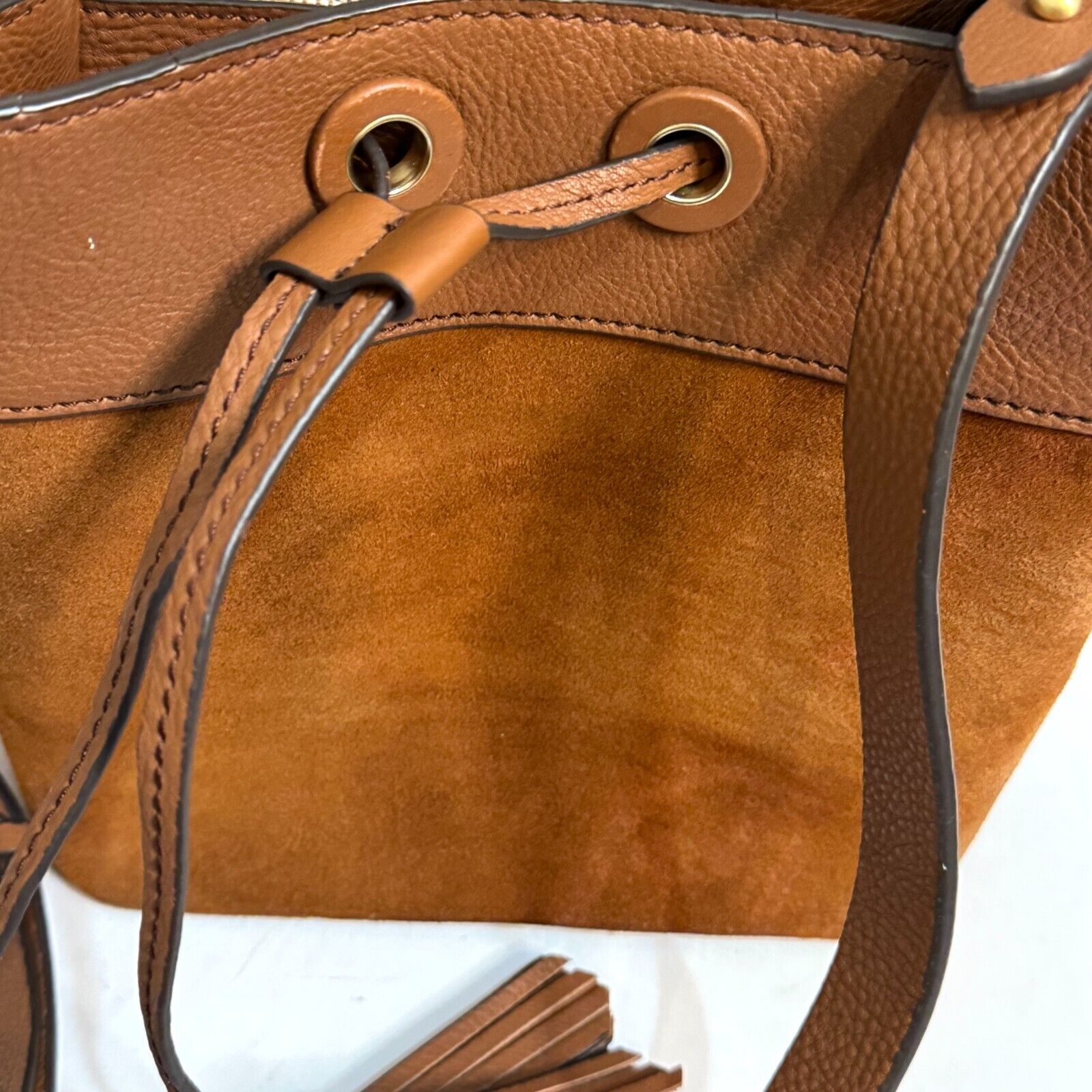 Spartina 449 Siren Demi Crossbody Ginger Brown Leather Handbag $288 - Flair - Style