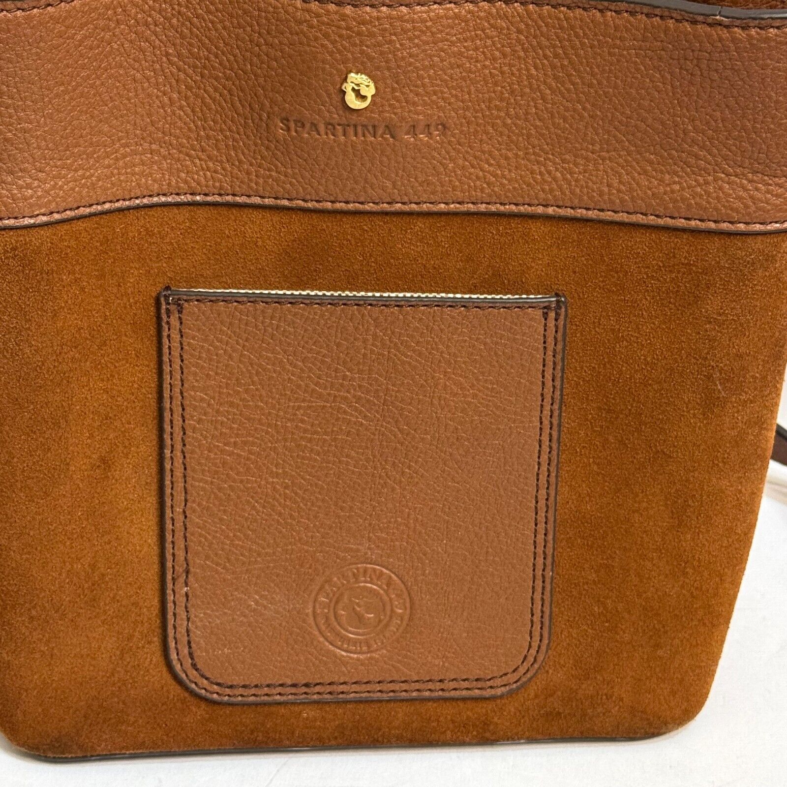 Spartina 449 Siren Demi Crossbody Ginger Brown Leather Handbag $288 - Flair - Style
