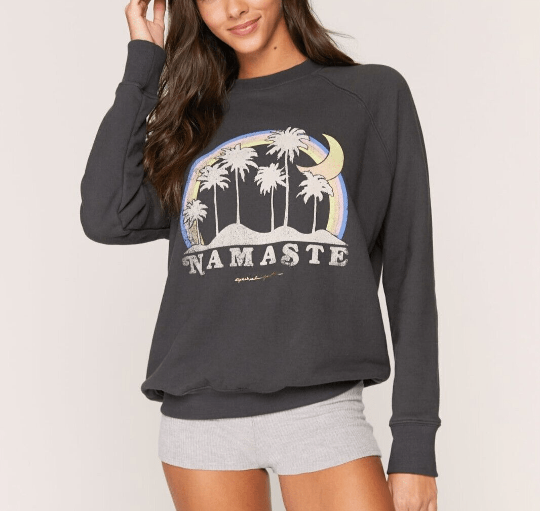 Spiritual Gangster Namaste Sweatshirt Size XS Rainbow Cotton - Flair - Style