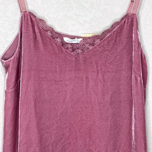 Sundance Camisole Womens XS Velvet Silk Lace Trim Adjustable Strap Tank Top NEW - Flair - Style