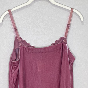 Sundance Camisole Womens XS Velvet Silk Lace Trim Adjustable Strap Tank Top NEW - Flair - Style