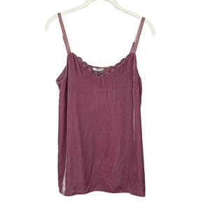 Sundance Camisole Womens XS Velvet Silk Lace Trim Adjustable Strap Tank Top NEW - Flair - Style