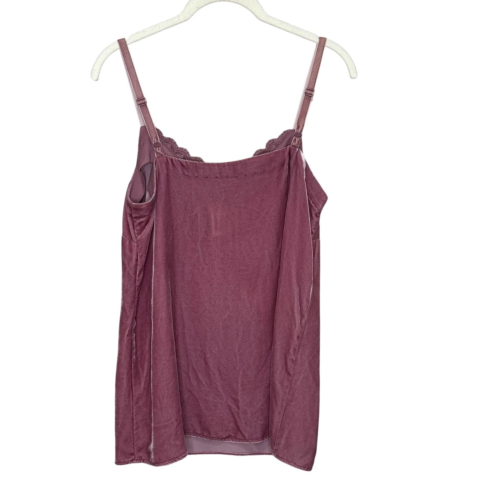 Sundance Camisole Womens XS Velvet Silk Lace Trim Adjustable Strap Tank Top NEW - Flair - Style
