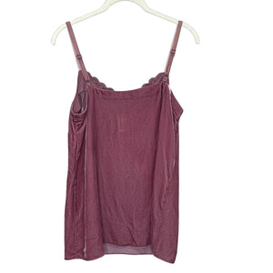 Sundance Camisole Womens XS Velvet Silk Lace Trim Adjustable Strap Tank Top NEW - Flair - Style