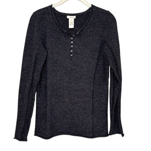 Sundance Henley Sweater Size XS Charcoal Gray - Flair - Style