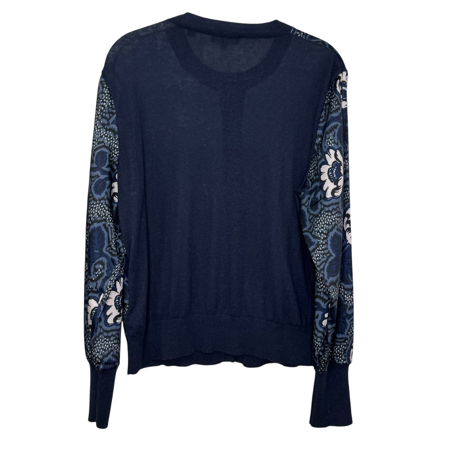 Ted Baker Sweater Womens 10 (TB 4) Floral Button Front Cardigan Long Sleeve - Flair - Style