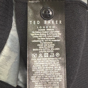 Ted Baker Sweater Womens 10 (TB 4) Floral Button Front Cardigan Long Sleeve - Flair - Style