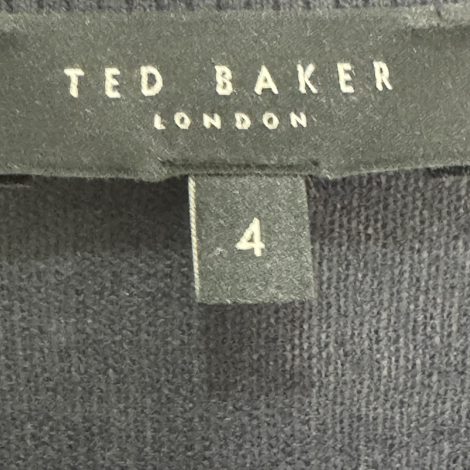 Ted Baker Sweater Womens 10 (TB 4) Floral Button Front Cardigan Long Sleeve - Flair - Style