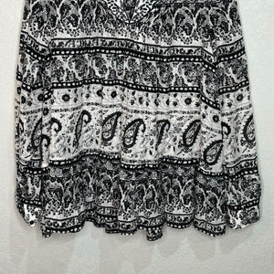 Thakoon Addition Top Blouse Size 8 Black White Paisley Cotton Silk Resort 2015 - Flair - Style