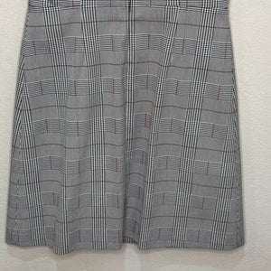 Theory Raneid Brant Check Plaid Dress Size 10 Sleeveless Jumper Gray Career - Flair - Style