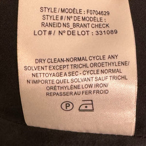 Theory Raneid Brant Check Plaid Dress Size 10 Sleeveless Jumper Gray Career - Flair - Style