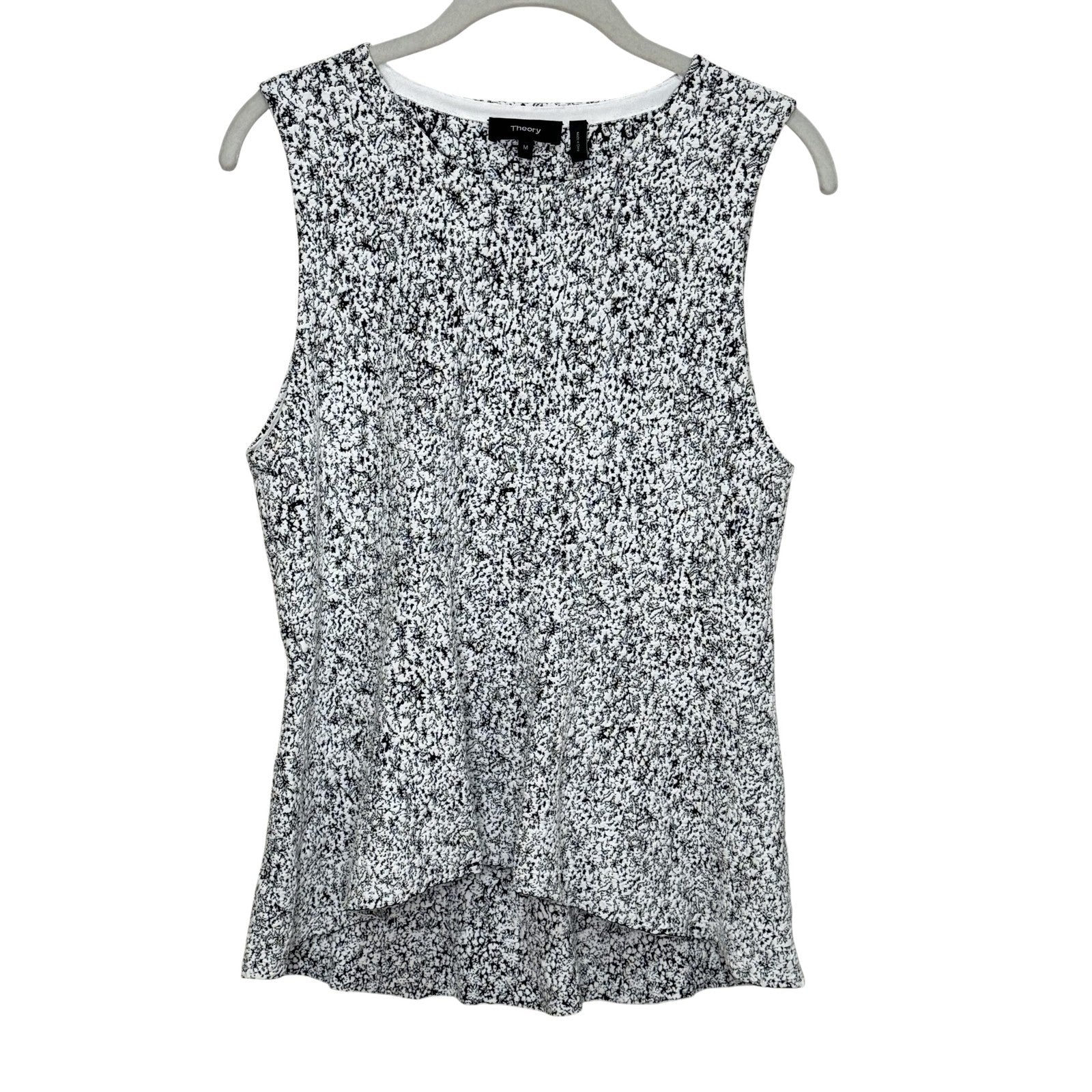 Theory Tank Top Womens Medium Colisha Lustrate Textured Sleeveless Shirt - Flair - Style