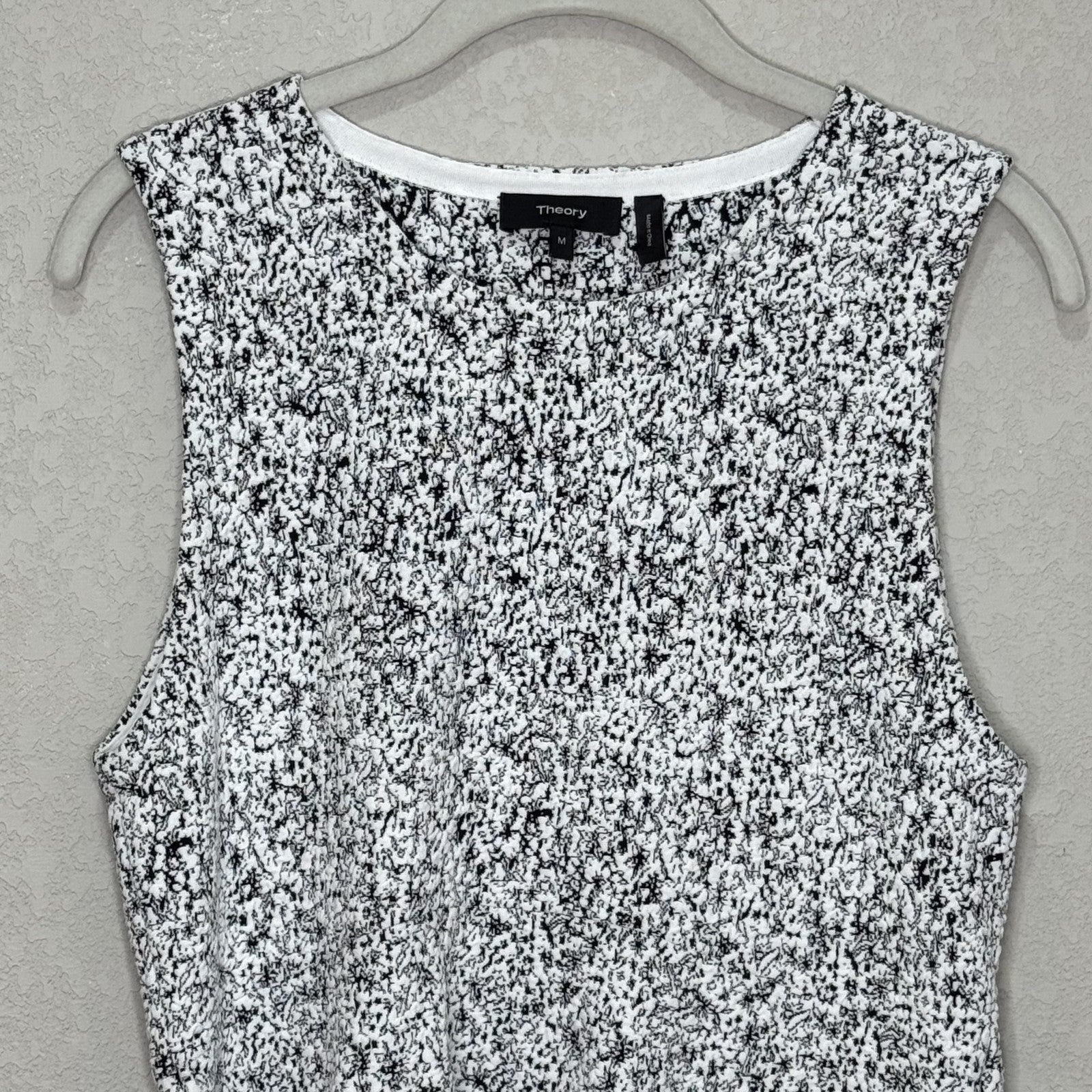 Theory Tank Top Womens Medium Colisha Lustrate Textured Sleeveless Shirt - Flair - Style
