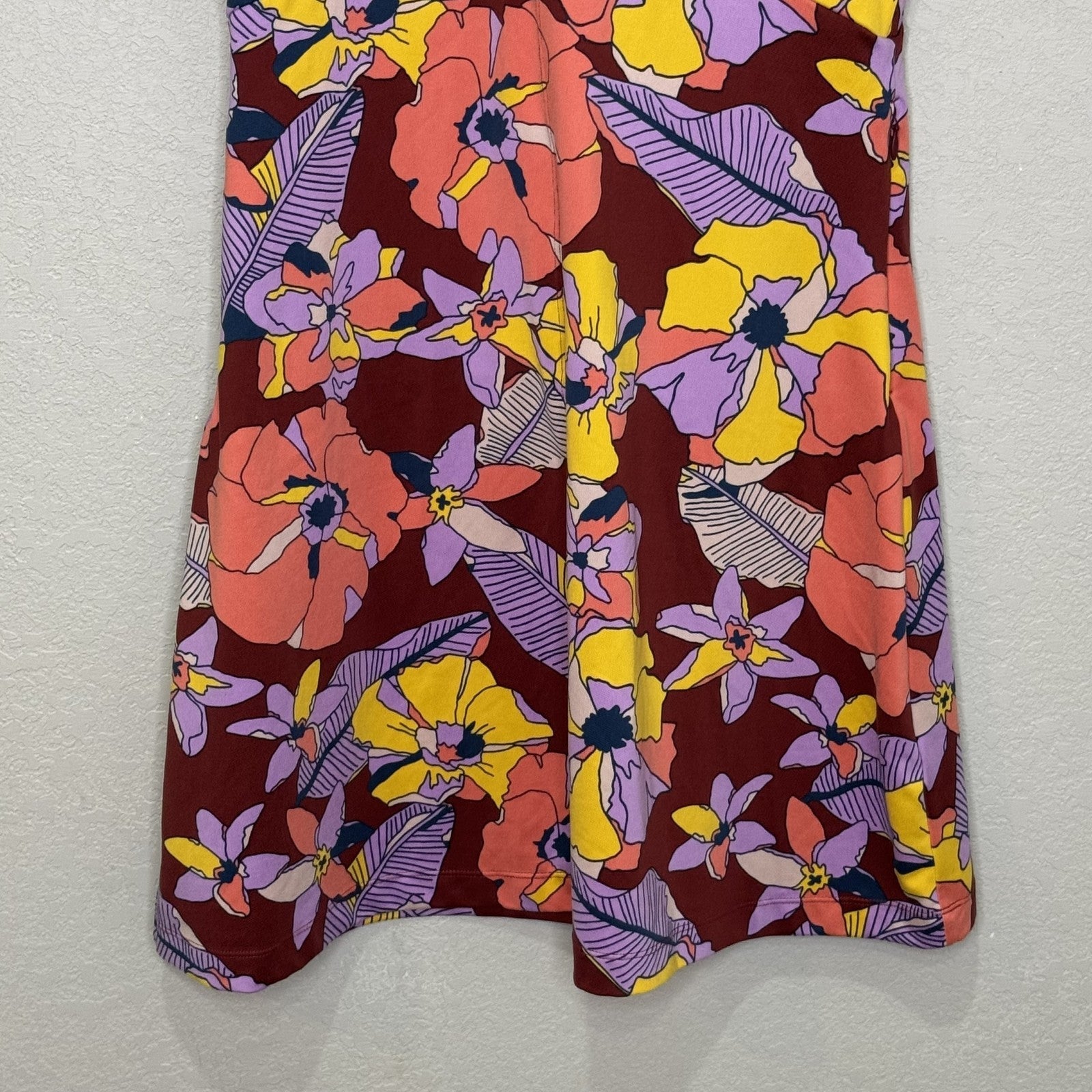 Title Nine Dress Womens Small Buttah Criss Cross Back Floral S21 - Flair - Style