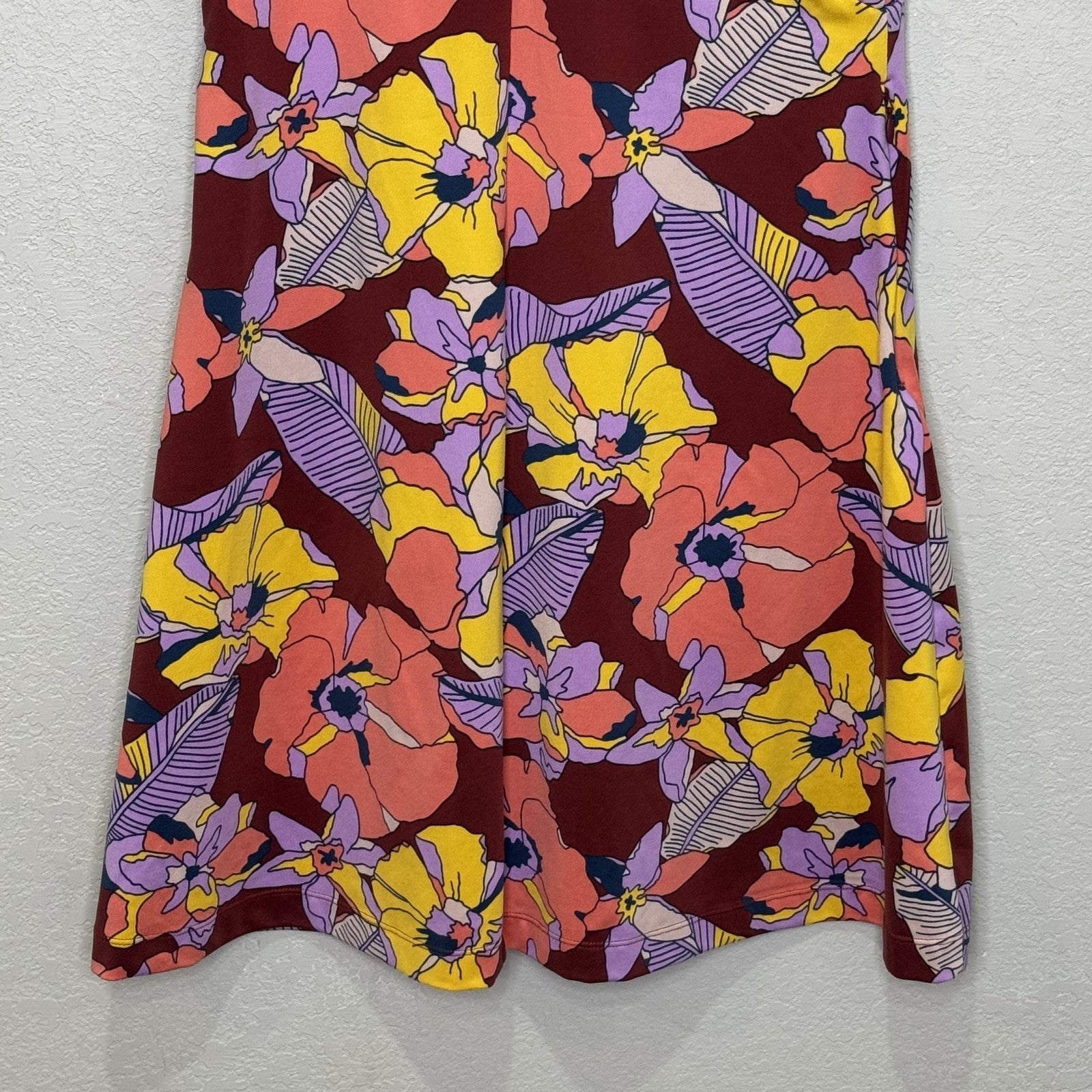 Title Nine Dress Womens Small Buttah Criss Cross Back Floral S21 - Flair - Style