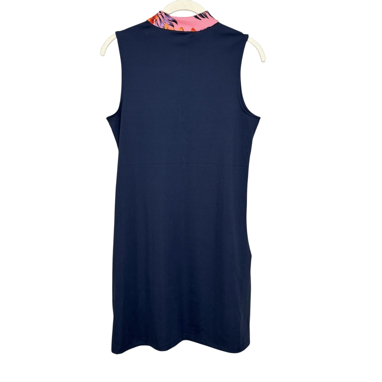Tommy Bahama Golf Dress Womens Small Sleeveless Zip Floral Collar Pocketa - Flair - Style