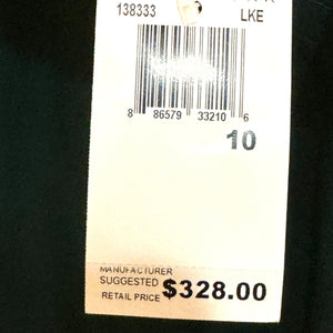 Trina Turk Dress Size 10 NEW Green V - Neck Half Sleeve $328 - Flair - Style
