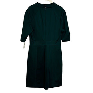 Trina Turk Dress Size 10 NEW Green V - Neck Half Sleeve $328 - Flair - Style