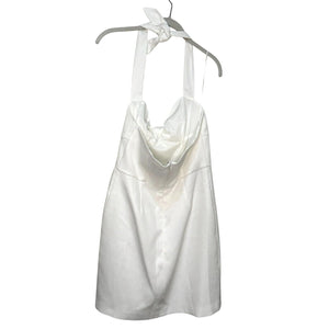 Trina Turk Halter Dress Size 8 White Textured NEW $168 - Flair - Style