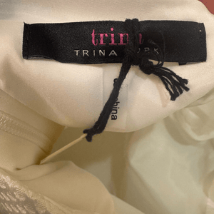 Trina Turk Halter Dress Size 8 White Textured NEW $168 - Flair - Style