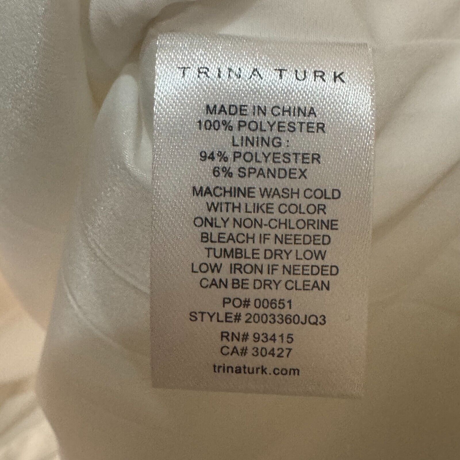 Trina Turk Halter Dress Size 8 White Textured NEW $168 - Flair - Style