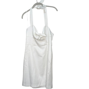 Trina Turk Halter Dress Size 8 White Textured NEW $168 - Flair - Style